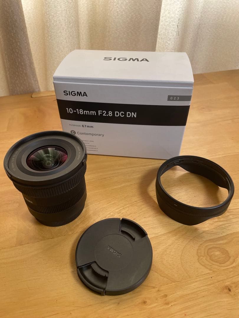 SIGMA 10-18mm F1:2.8 DC DN レンズ　富士Xマウント