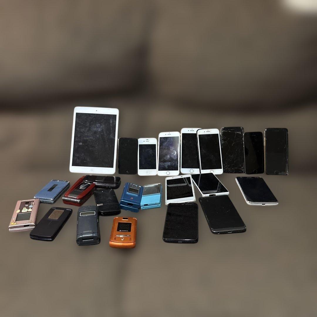 ガラケー、iPhone、スマホ、タブレット、ジャンクまとめ売り