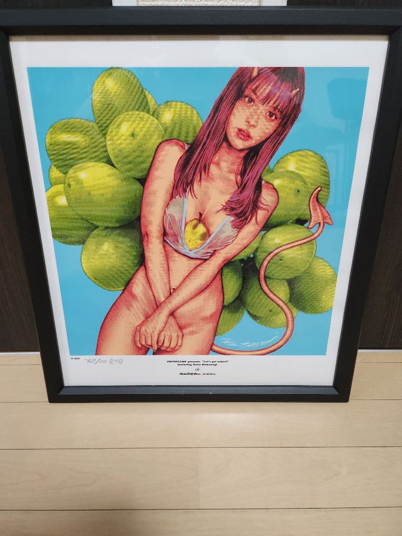 桃乃木かな 額装済シルクスクリーンポスター ロッキンジェリービーン