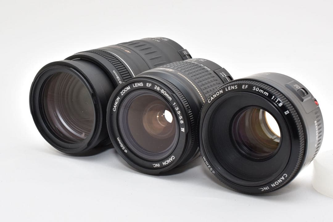 保証付き/canon kiss x10i 標準&望遠&単焦点トリプルレンズセット