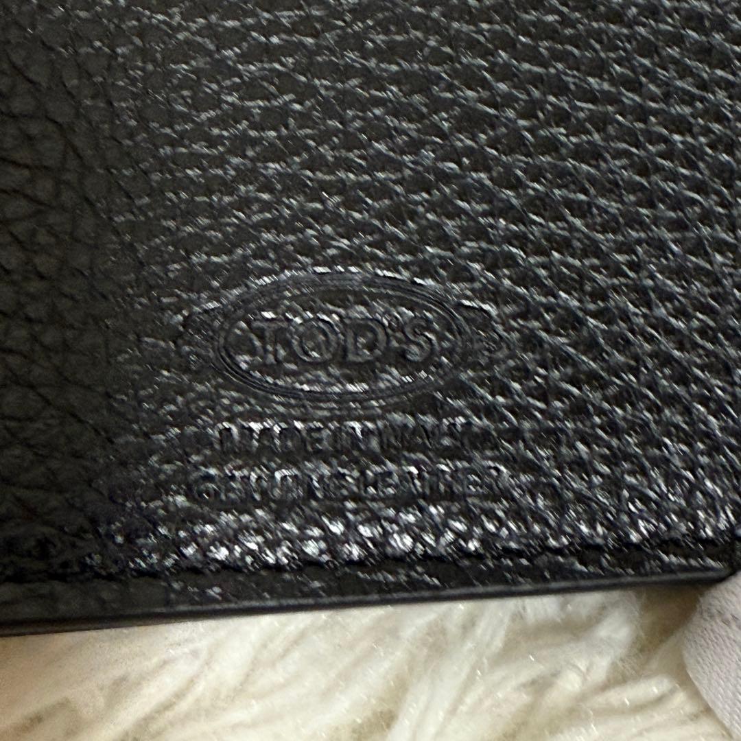【極美品】TOD'S 名刺入れ　型押しロゴ マルチカラー