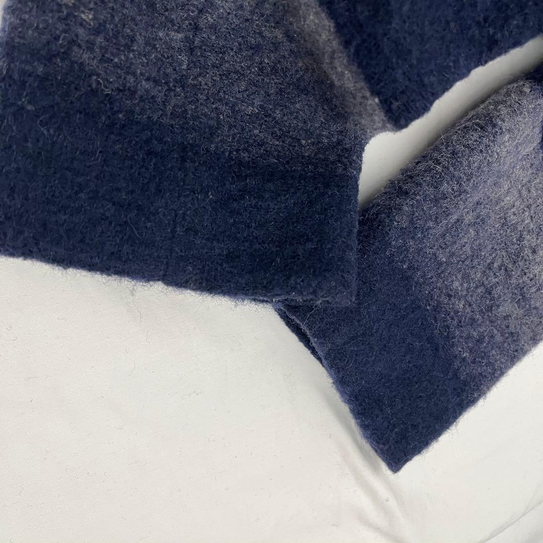 プランテーションplantationグラデーションウールコートボーダー