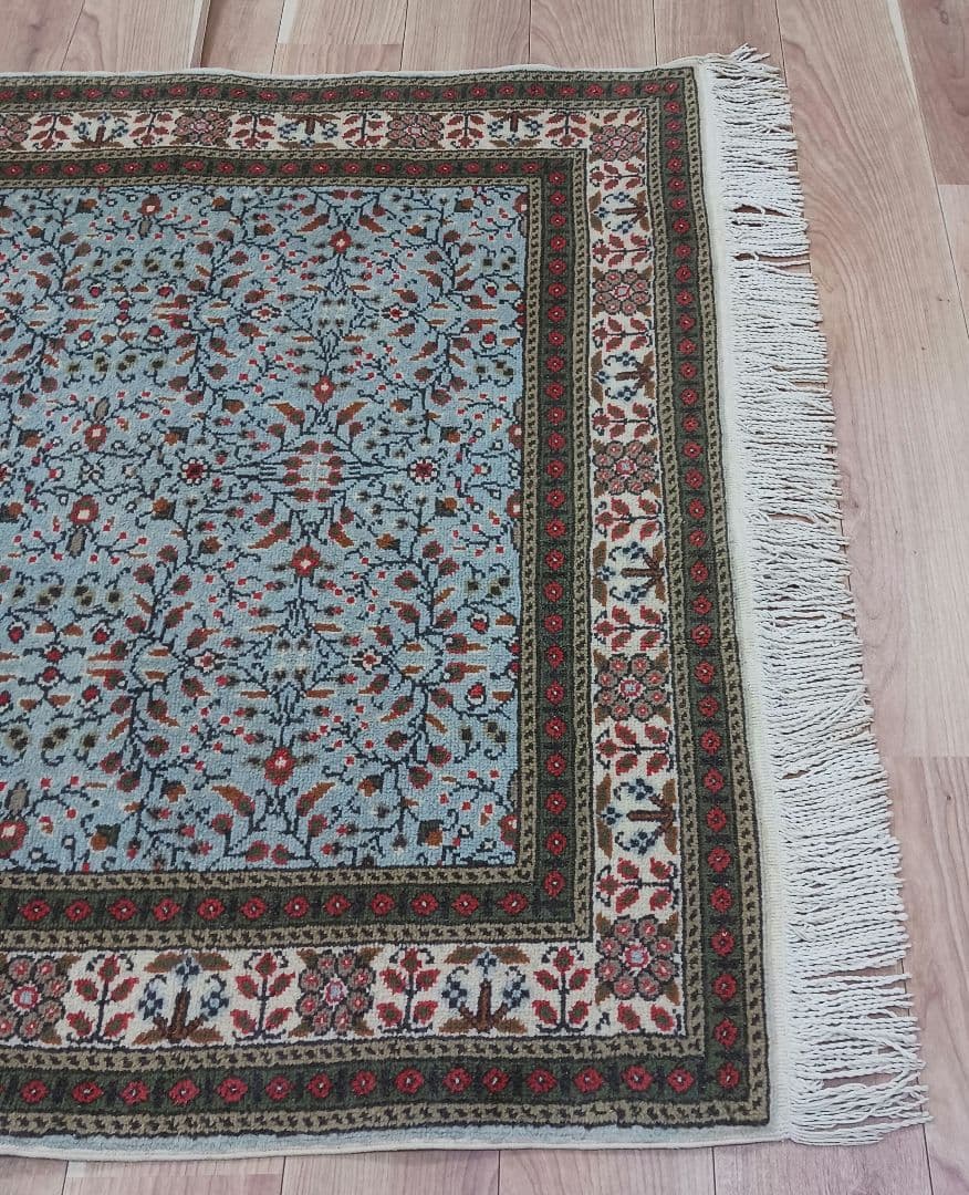 Y3352 トルコ カイセリ絨毯 ウール×コットン 手織り 182×116㎝