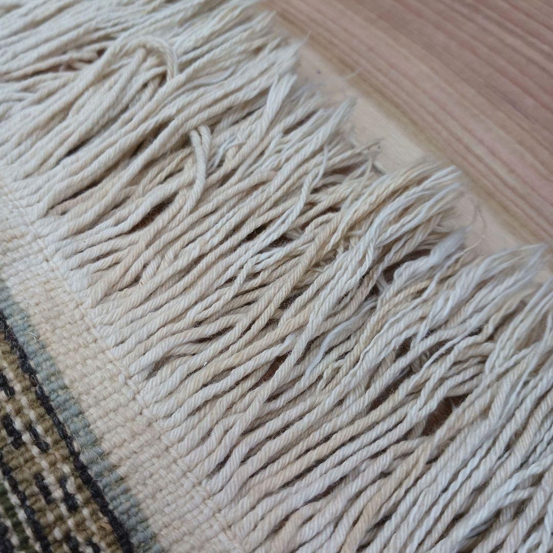 Y3352 トルコ カイセリ絨毯 ウール×コットン 手織り 182×116㎝