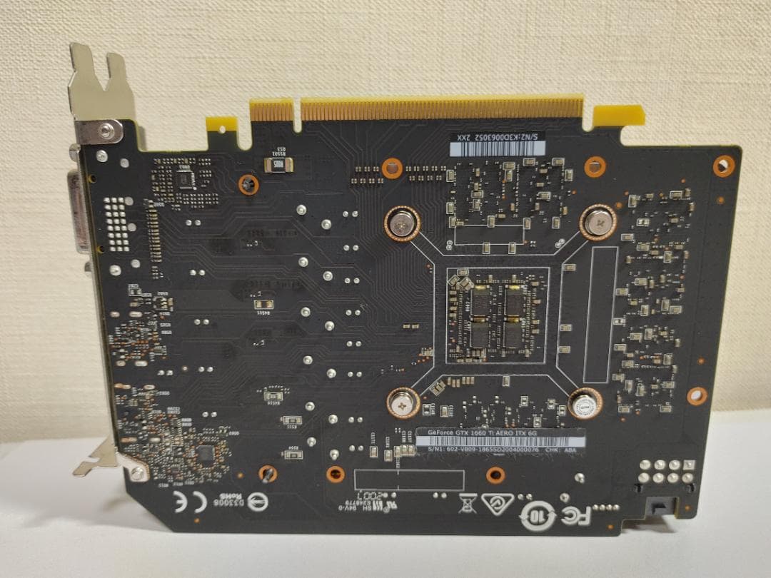 グラフィックボード・グラボ・ビデオカード MSI GeForce GTX 1660 Ti AERO ITX 6G