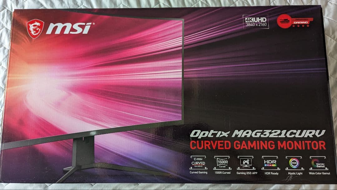 MSI Optix MAG321CURV 4Kモニタ 31.5インチ【美品】