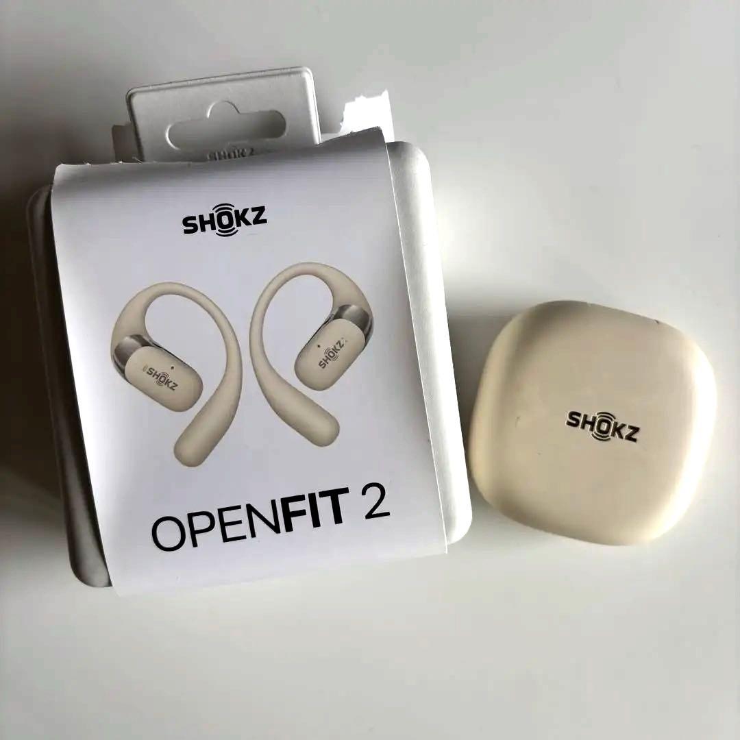 【美品！】SHOKZ OPENFIT2 骨伝導イヤホン ベージュ
