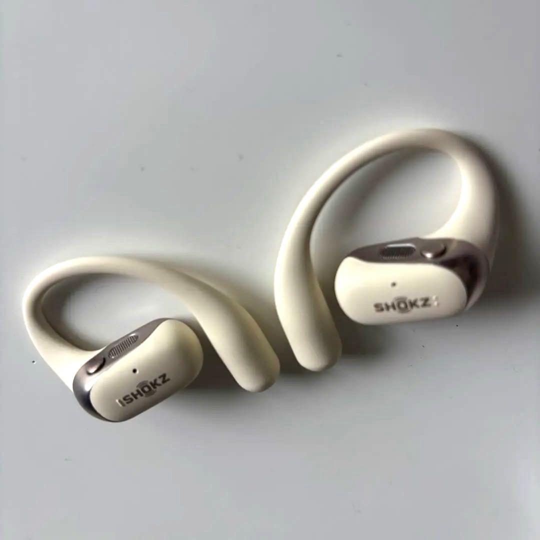 【美品！】SHOKZ OPENFIT2 骨伝導イヤホン ベージュ