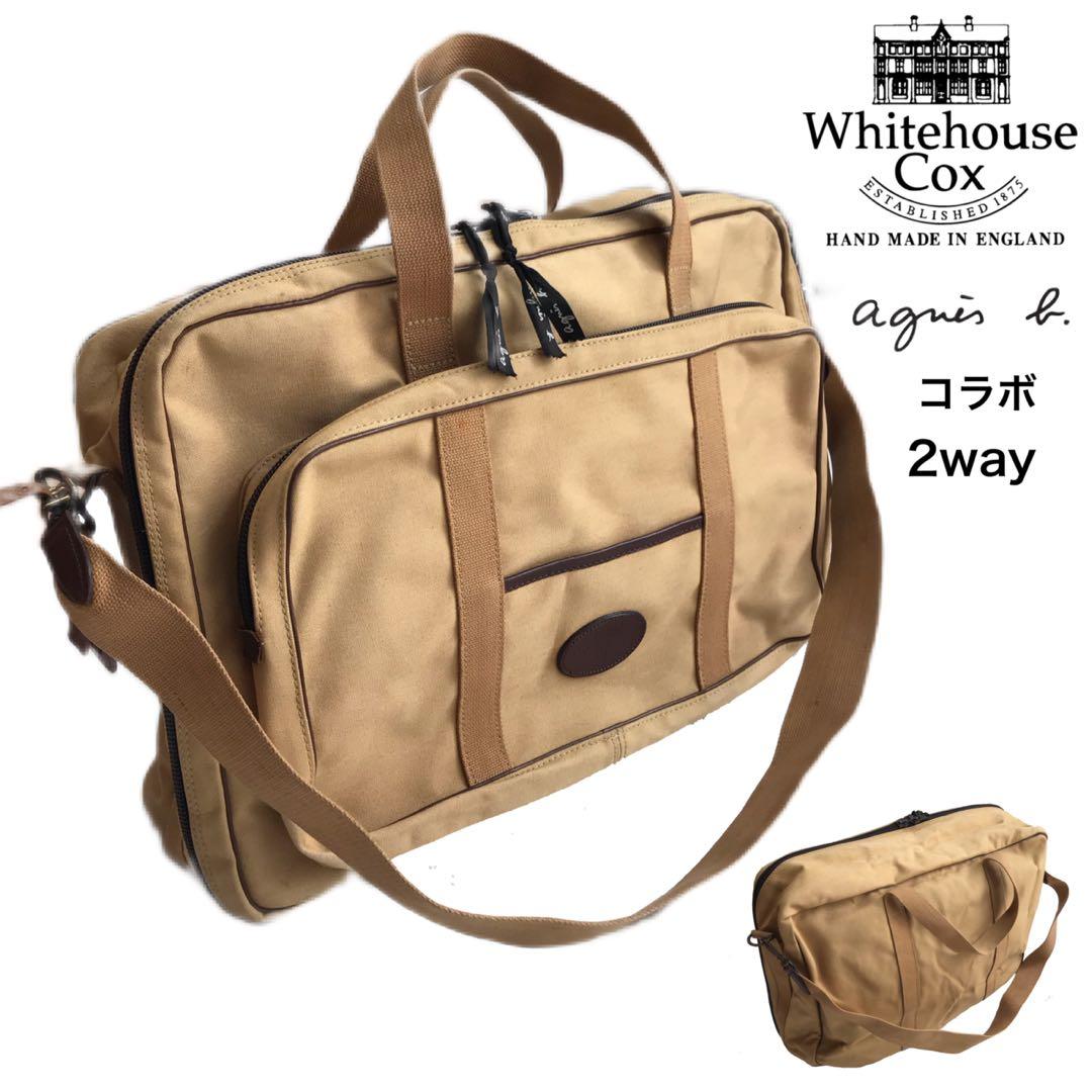 Whitehouse Cox ボストン　 キャンパス　バッグアニエスベー　レザー