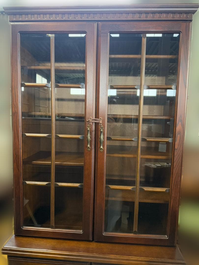 太田長 ATLANTA アトランタ ガラス扉 縦型キャビネット