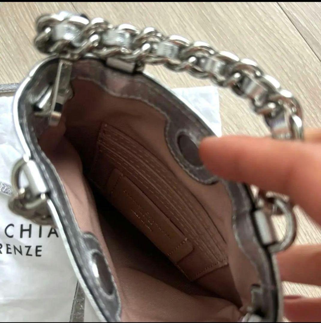 GIANNI CHIARINI　カミッラ　 シルバー　ショルダーバッグ