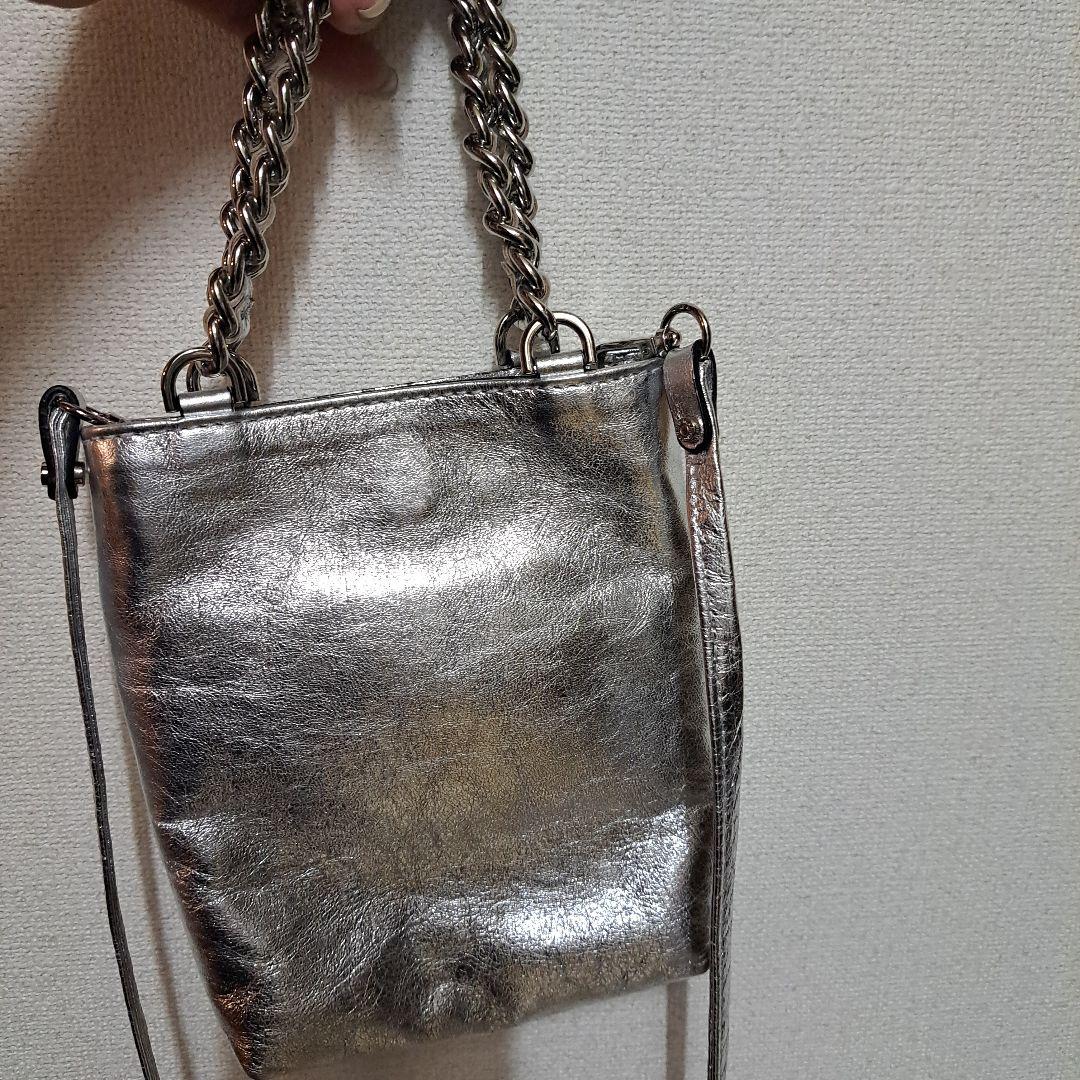 GIANNI CHIARINI　カミッラ　 シルバー　ショルダーバッグ