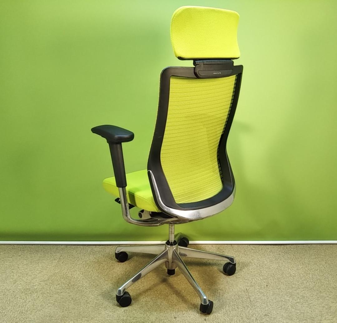 ah　オカムラ　コーラル　ライムグリーン　2018年 エクストラハイバック 中古