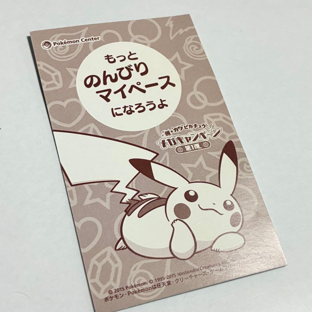 メガヤドランのポンチョを着たピカチュウ 名刺カード ポケモンカード 第一弾