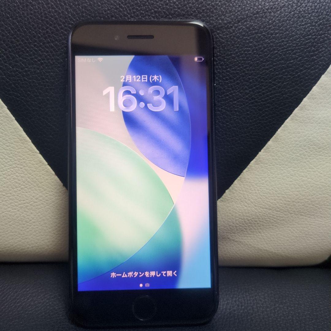 87 画面傷無　iPhone　se3 第3世代　64gb SIMフリー　黒　ブラ