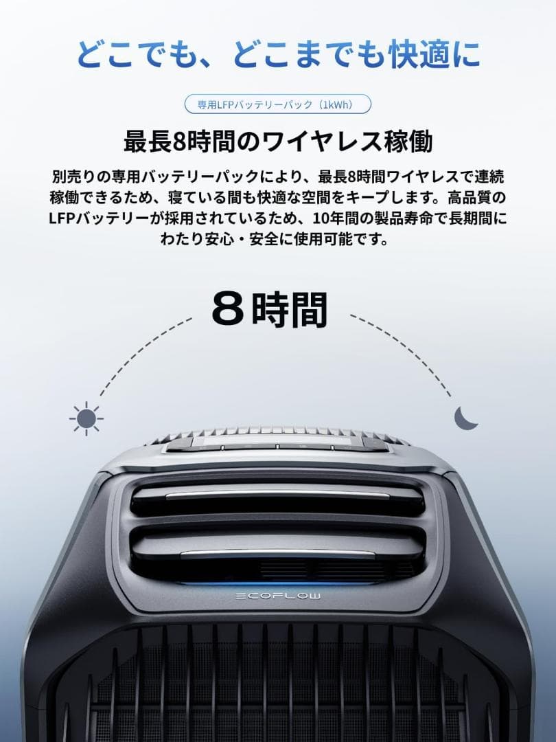 新品 EcoFlow WAVE 3 ポータブルエアコン 専用エクストラバッテリー