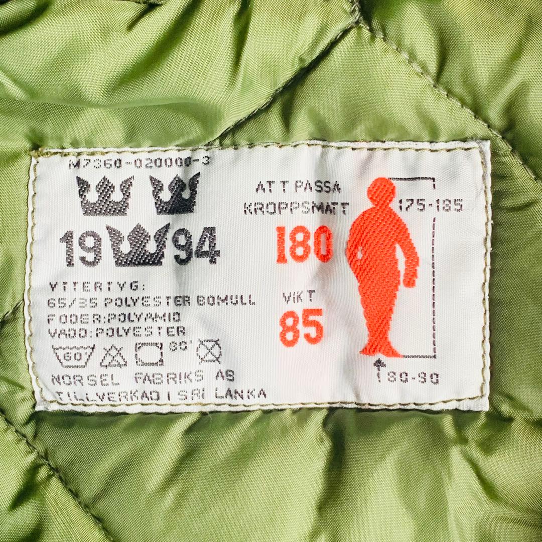 スウェーデン軍 M90コールドウェザーパーカー コート ジャケット 180/85