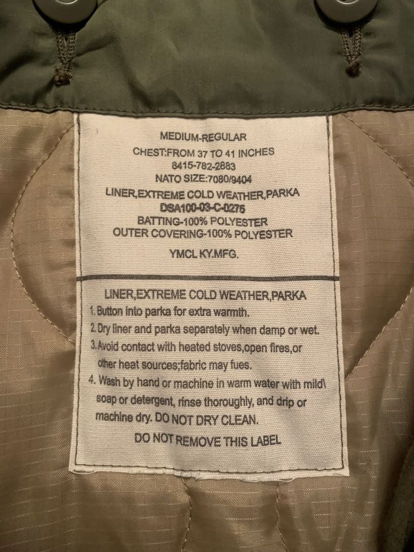 美品YMCLKY M-65 フィッシュテールパーカー フルセット M(XL相当)