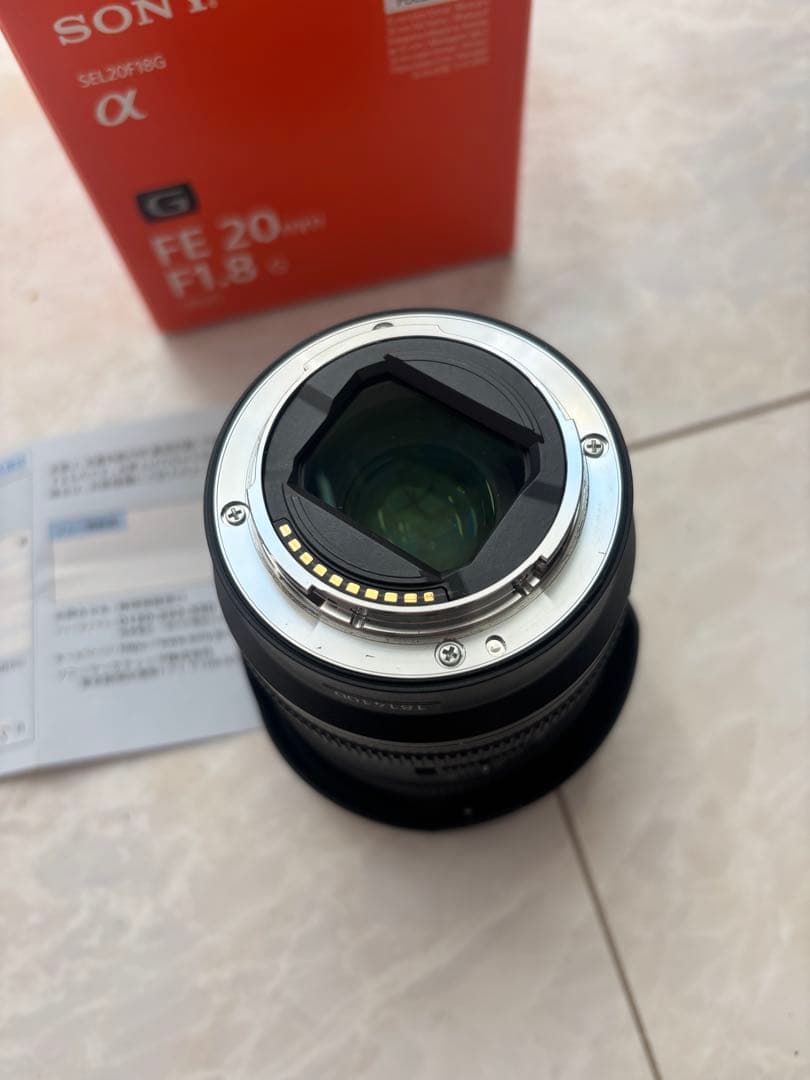 【美品】SONY FE 20mm F1.8 G レンズ SEL20F18G