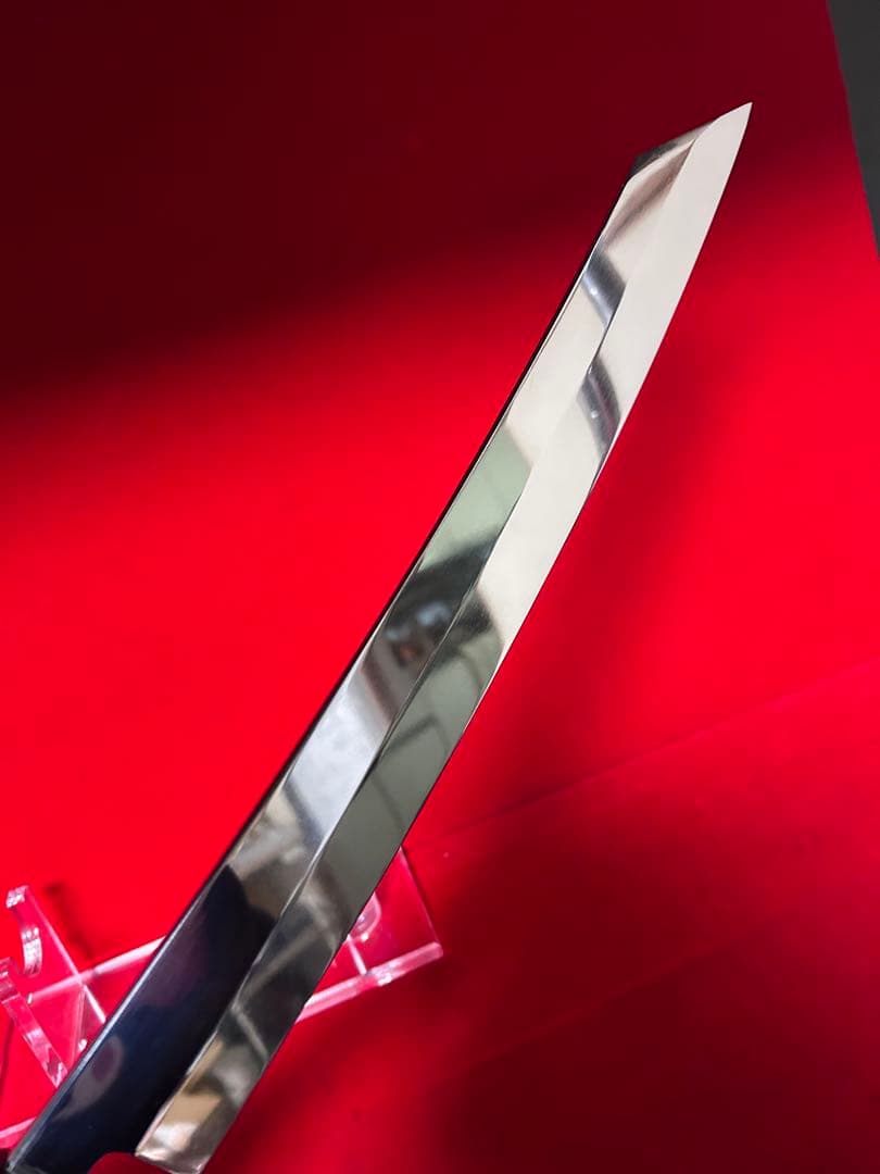 01594 包丁　切付　鬼反り　鏡面仕上げ　切味抜群　箱付　未使用品