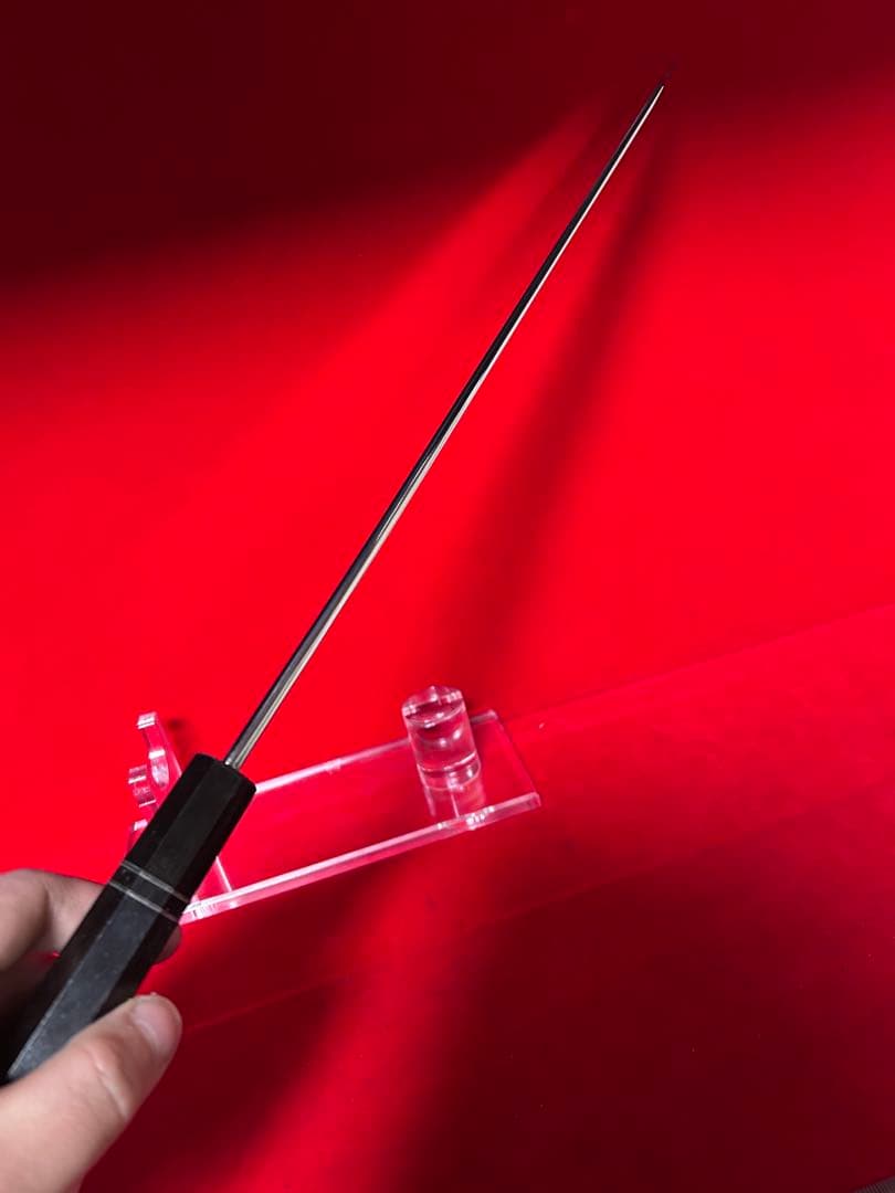 01594 包丁　切付　鬼反り　鏡面仕上げ　切味抜群　箱付　未使用品