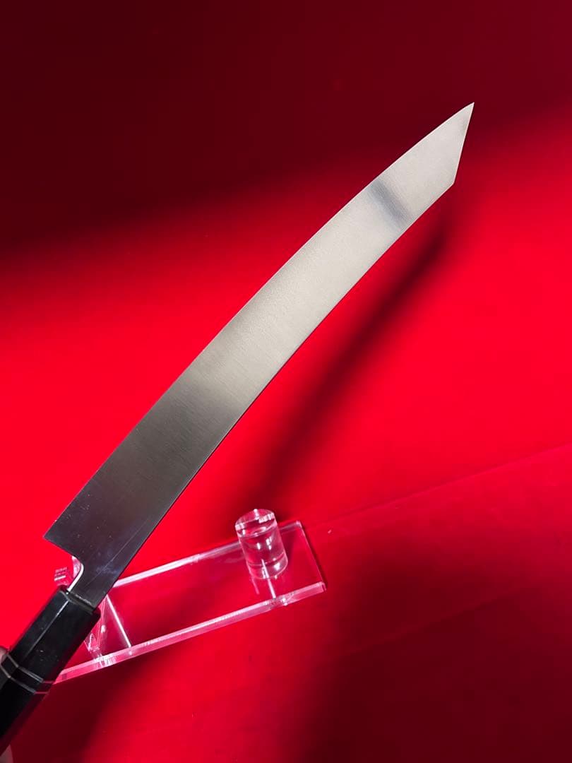 01594 包丁　切付　鬼反り　鏡面仕上げ　切味抜群　箱付　未使用品