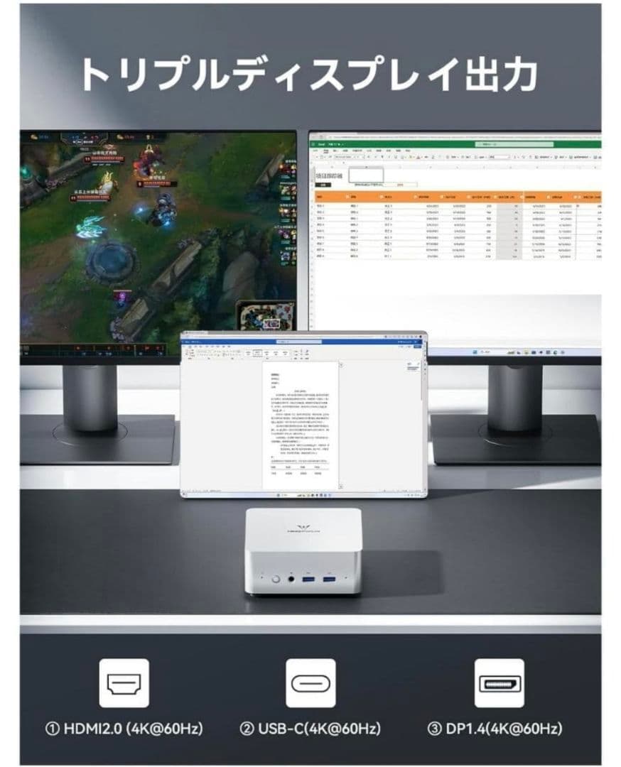 MINISFORUM Venus Series UN1245 PC高性能