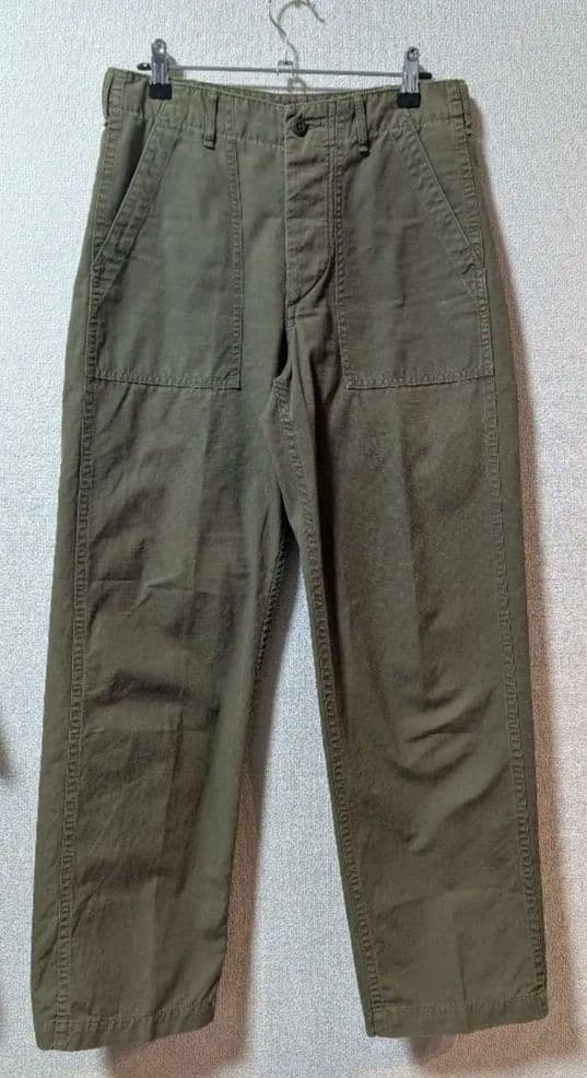 パンツ orSlow US army fatigue pants olive