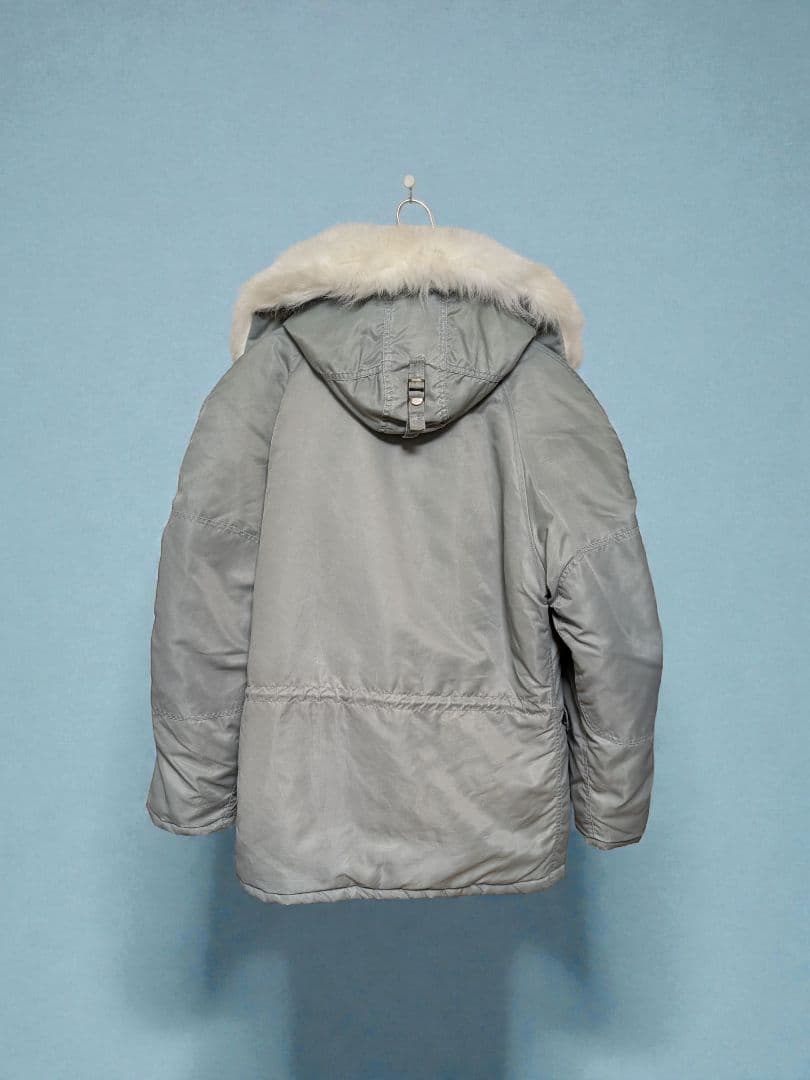 極上軍物 N-3B フライトジャケットグレーカーキ M/L n3b ミリタリー