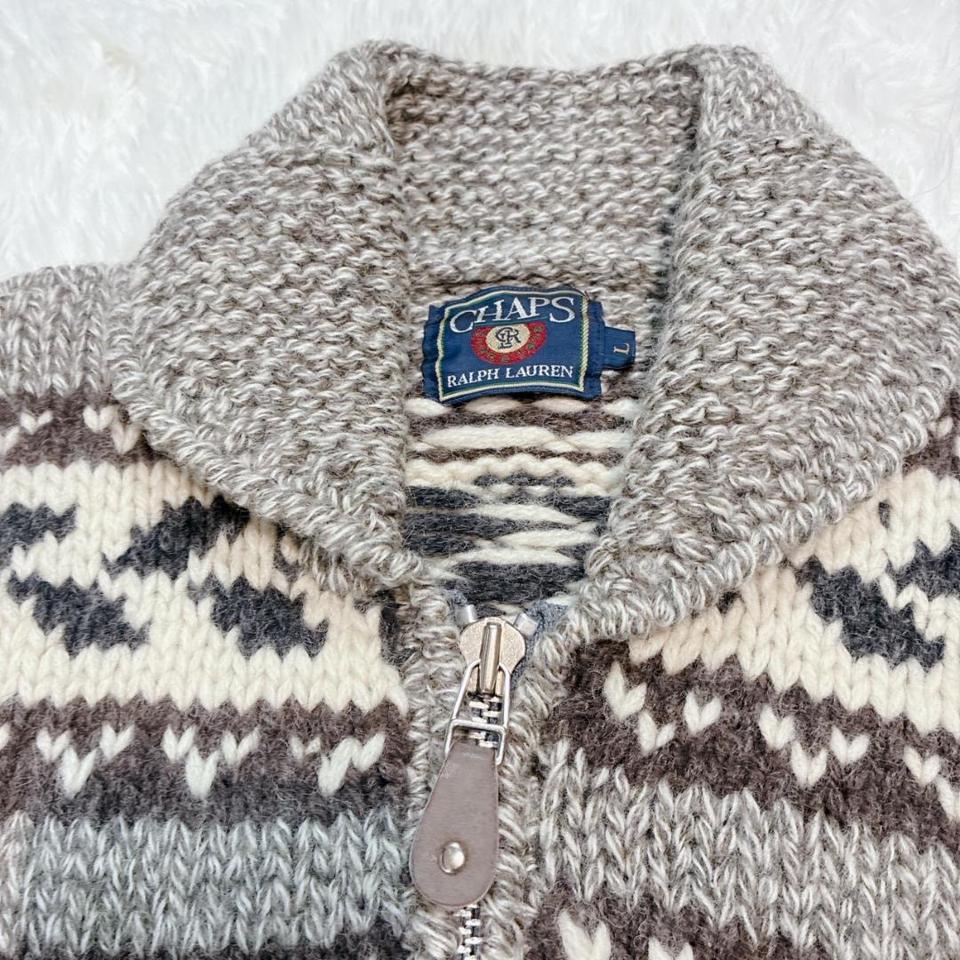 初期タグ CHAPS RALPH LAUREN 80s カウチンニット バード