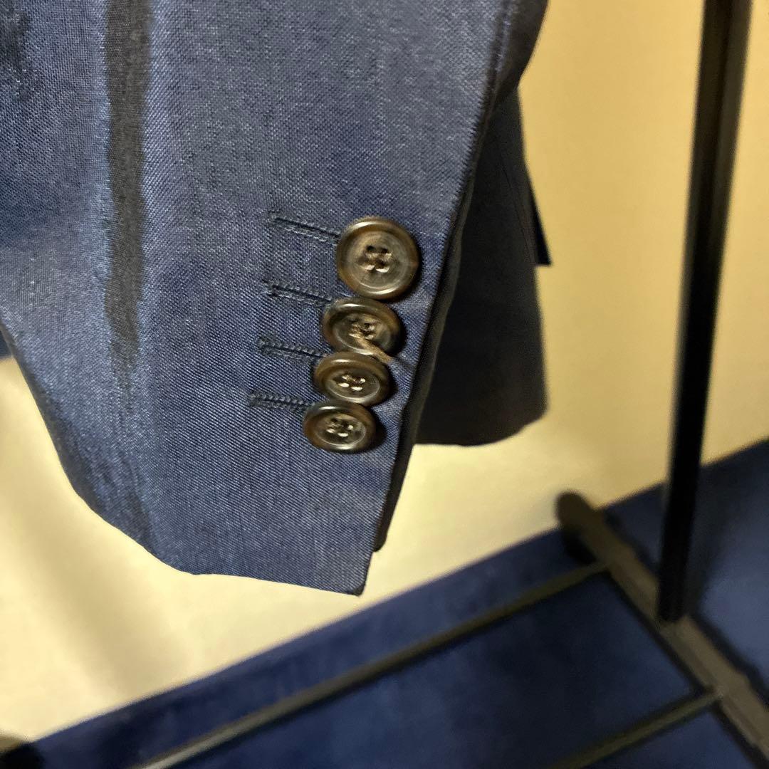 エトロ　ネイビー テーラードジャケット