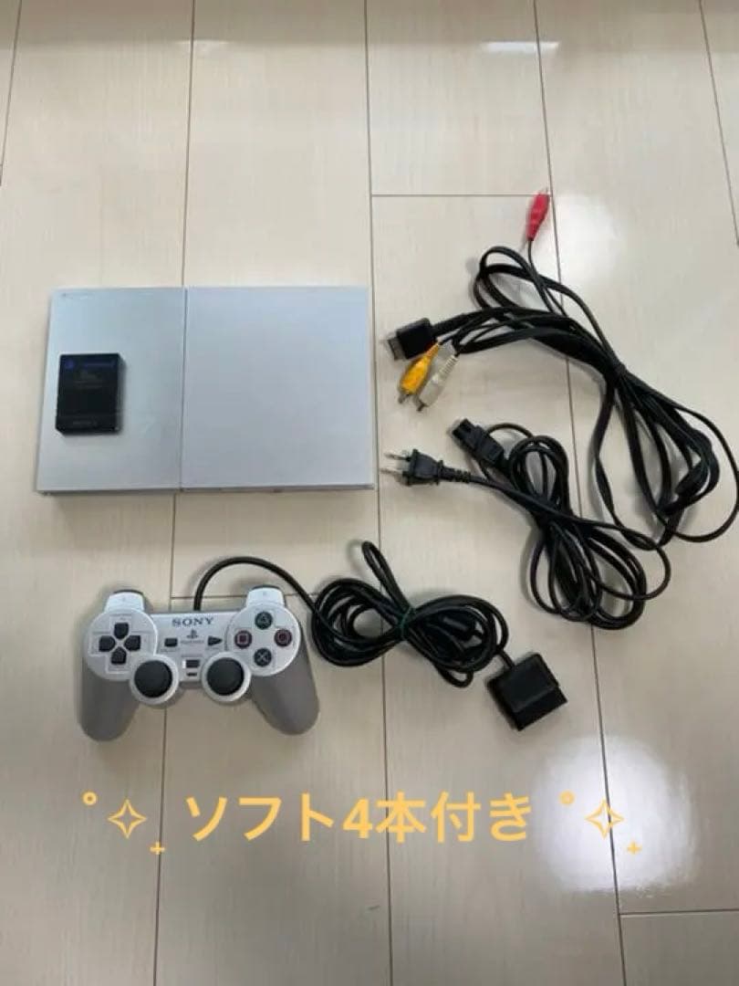 SONY PlayStation2 SCPH-90000 SS ＋ソフト4本
