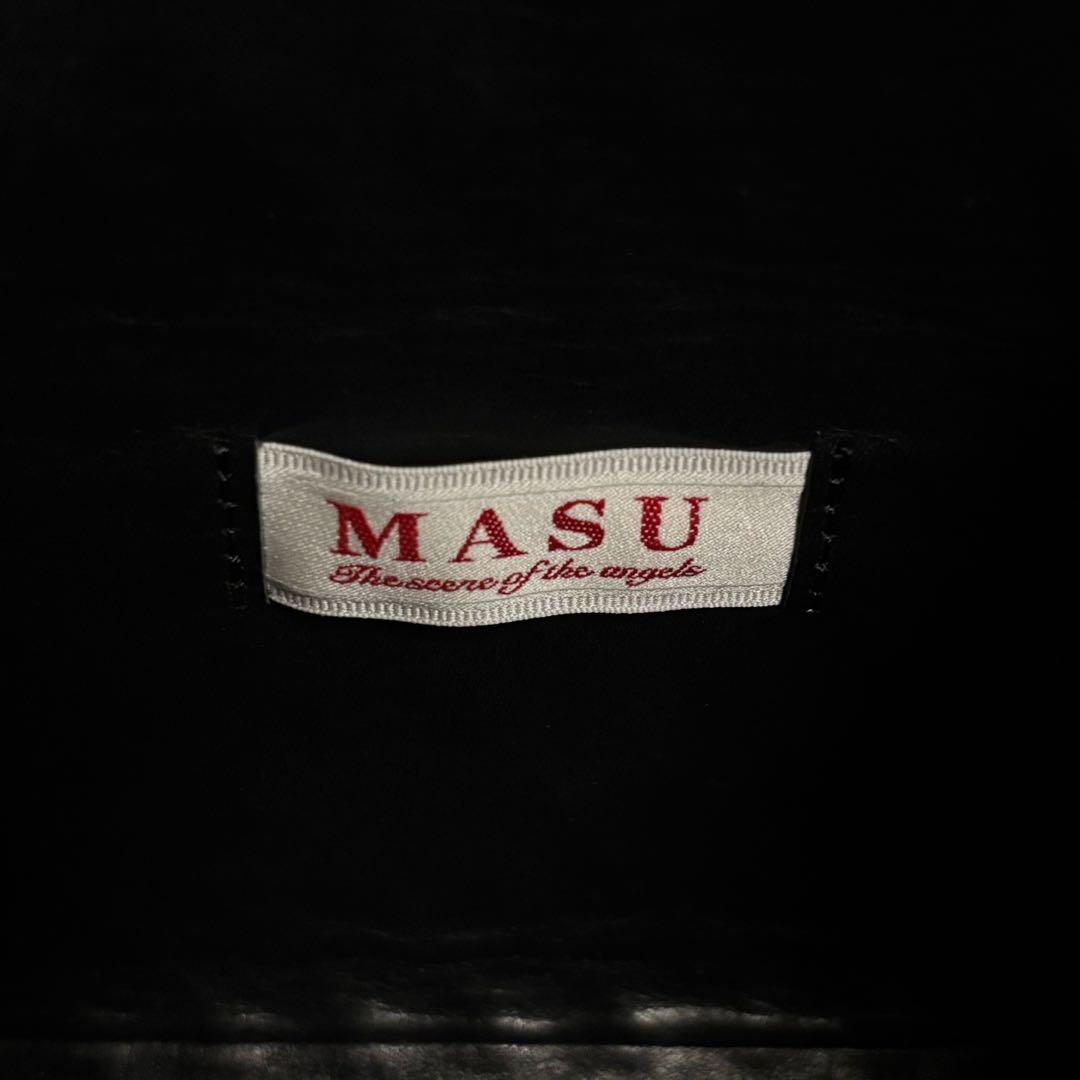 バッグ MASU 25AW LEATHER CAKE MINI BAG BLACK