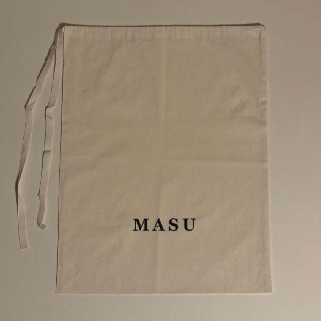 バッグ MASU 25AW LEATHER CAKE MINI BAG BLACK