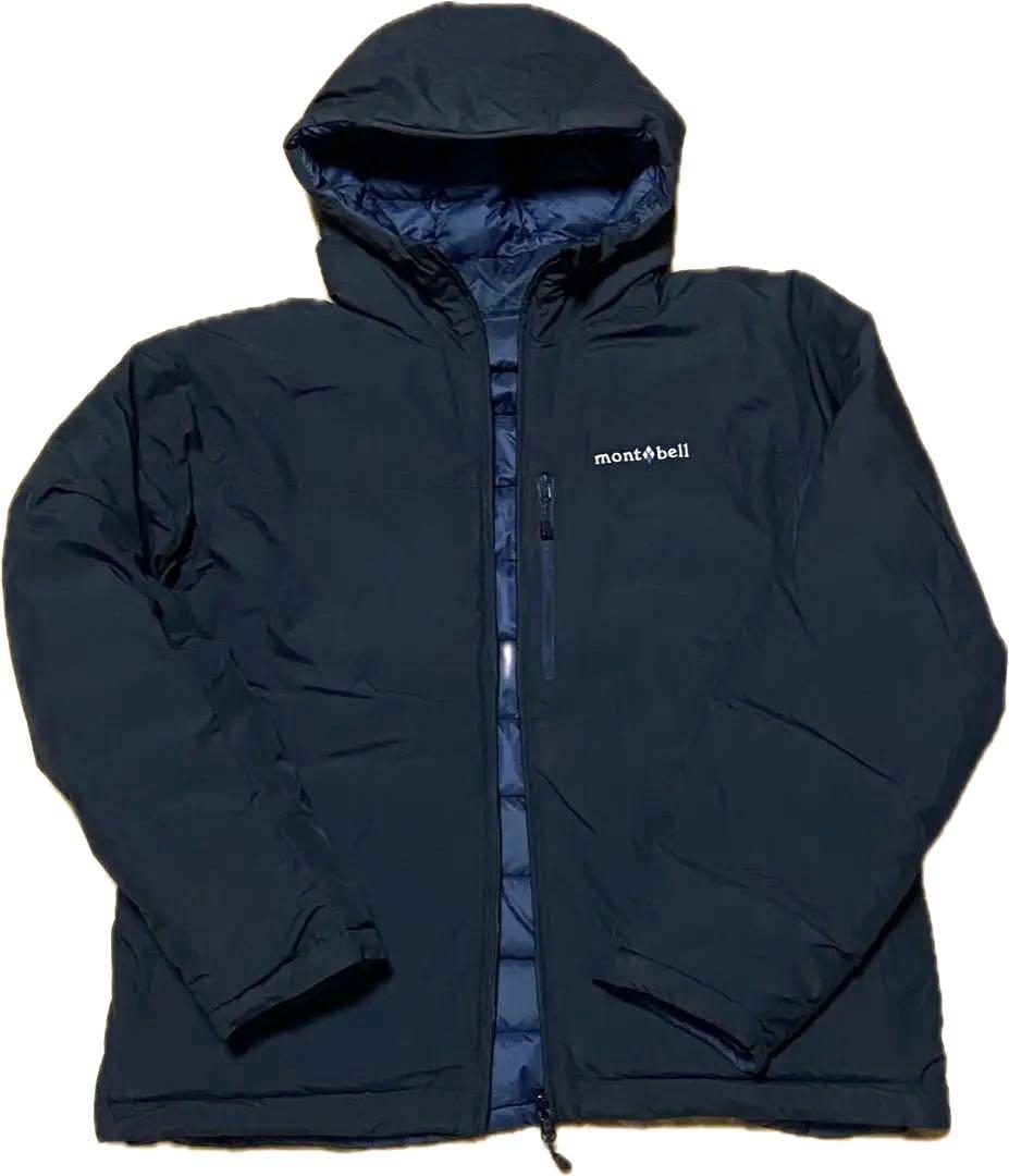 モンベル 1101492 コロラドパーカ リバーシブル ダウンジャケットL黒x紺