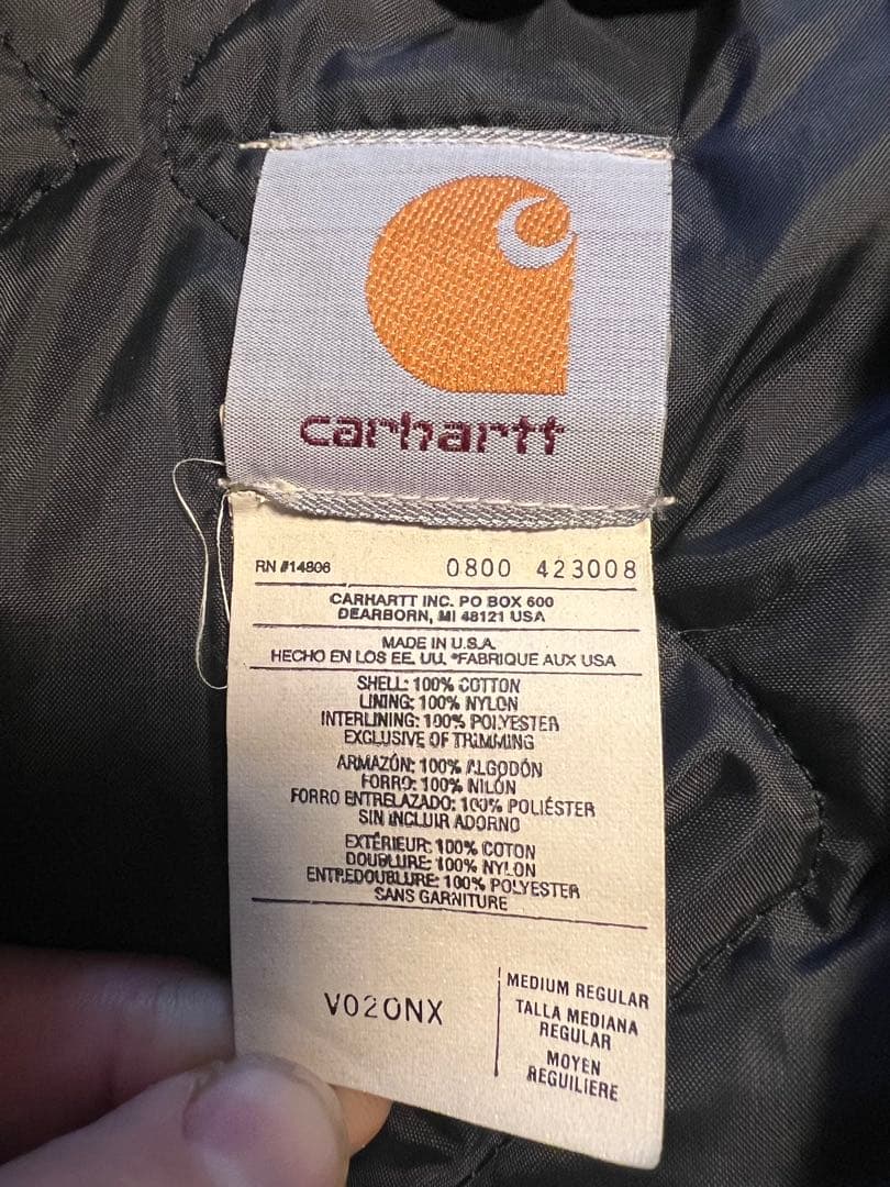 カーハート　ベスト　ブラック