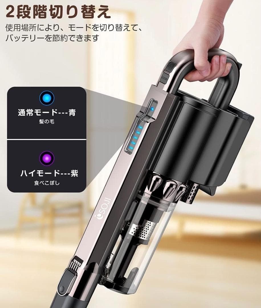 ❤充電台付き専用収納スタンド付属❣床やカーペットを傷付けない仕様♪❤掃除機