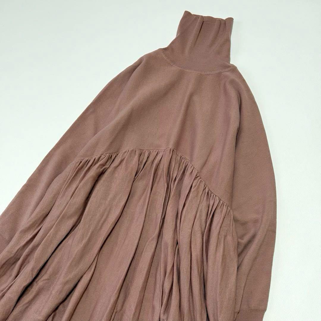 定番人気✨ カレンソロジー　ウールハイネックギャザーワンピース