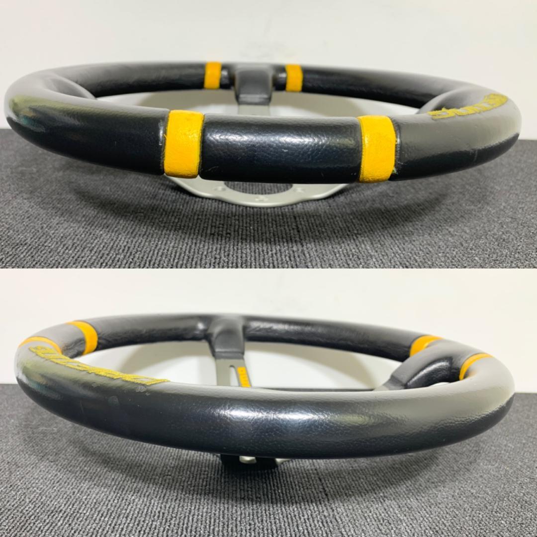 モモ ドリフティング シルバースポーク 35パイ ディープコーン ステアリング