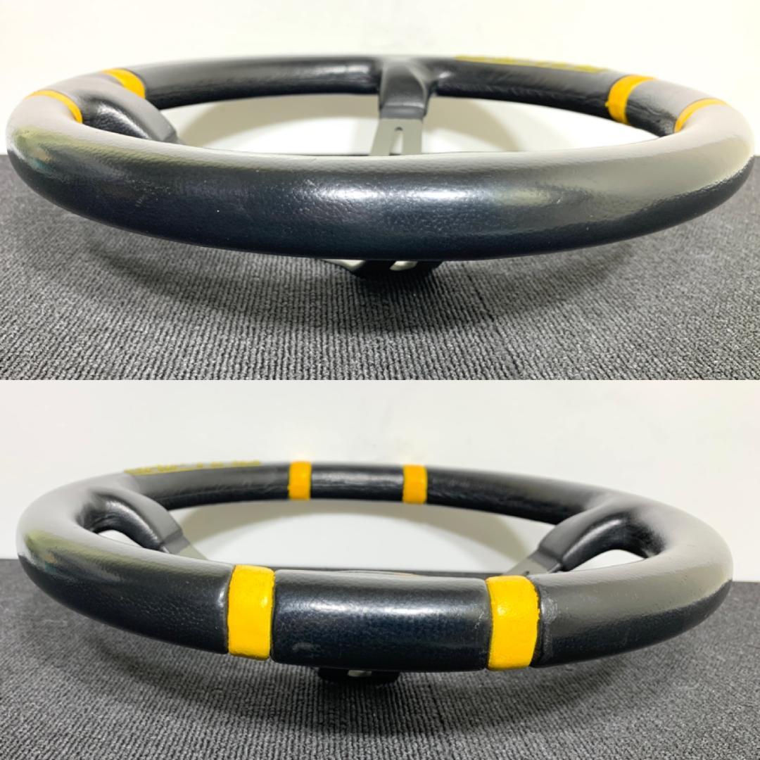 モモ ドリフティング シルバースポーク 35パイ ディープコーン ステアリング