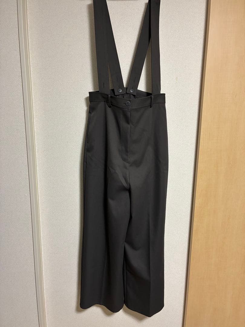 etretokyoサスペンダーワイドパンツ グレー⭐︎エトレサスパンツ