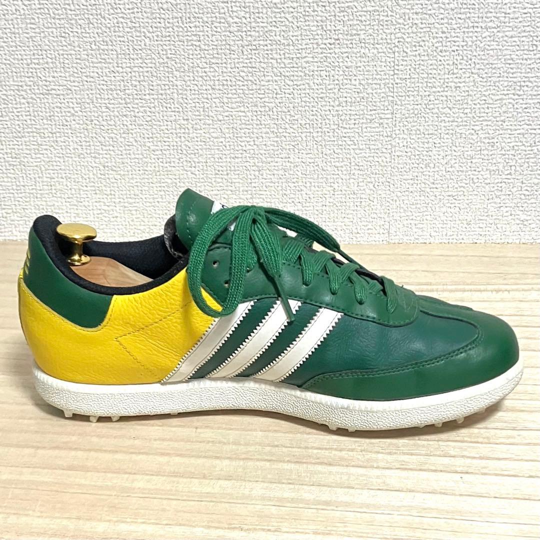 超希少 adidas SAMBA GOLF ゴルフシューズ 緑/黄26cm