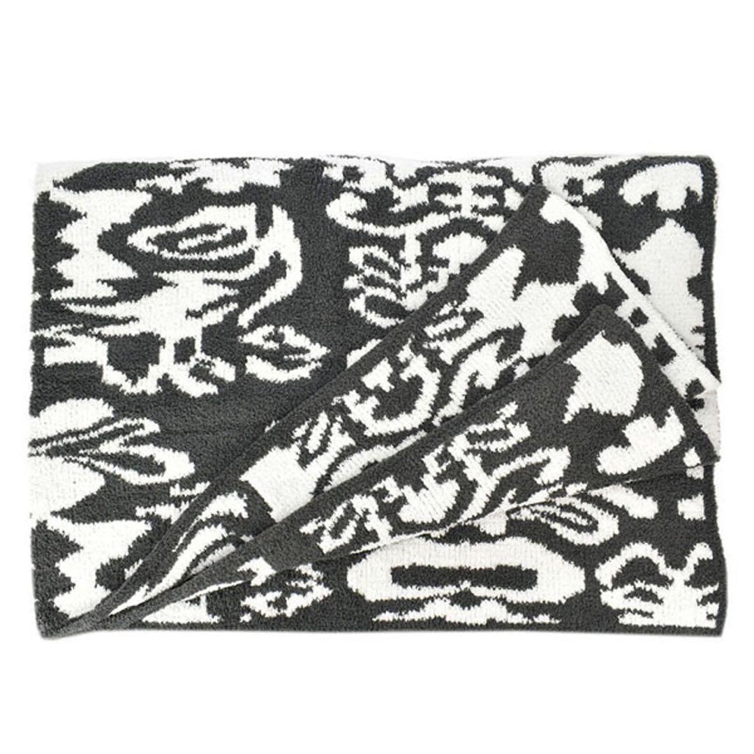 kashwere カシウエア ダマスクブランケット スレートホワイト