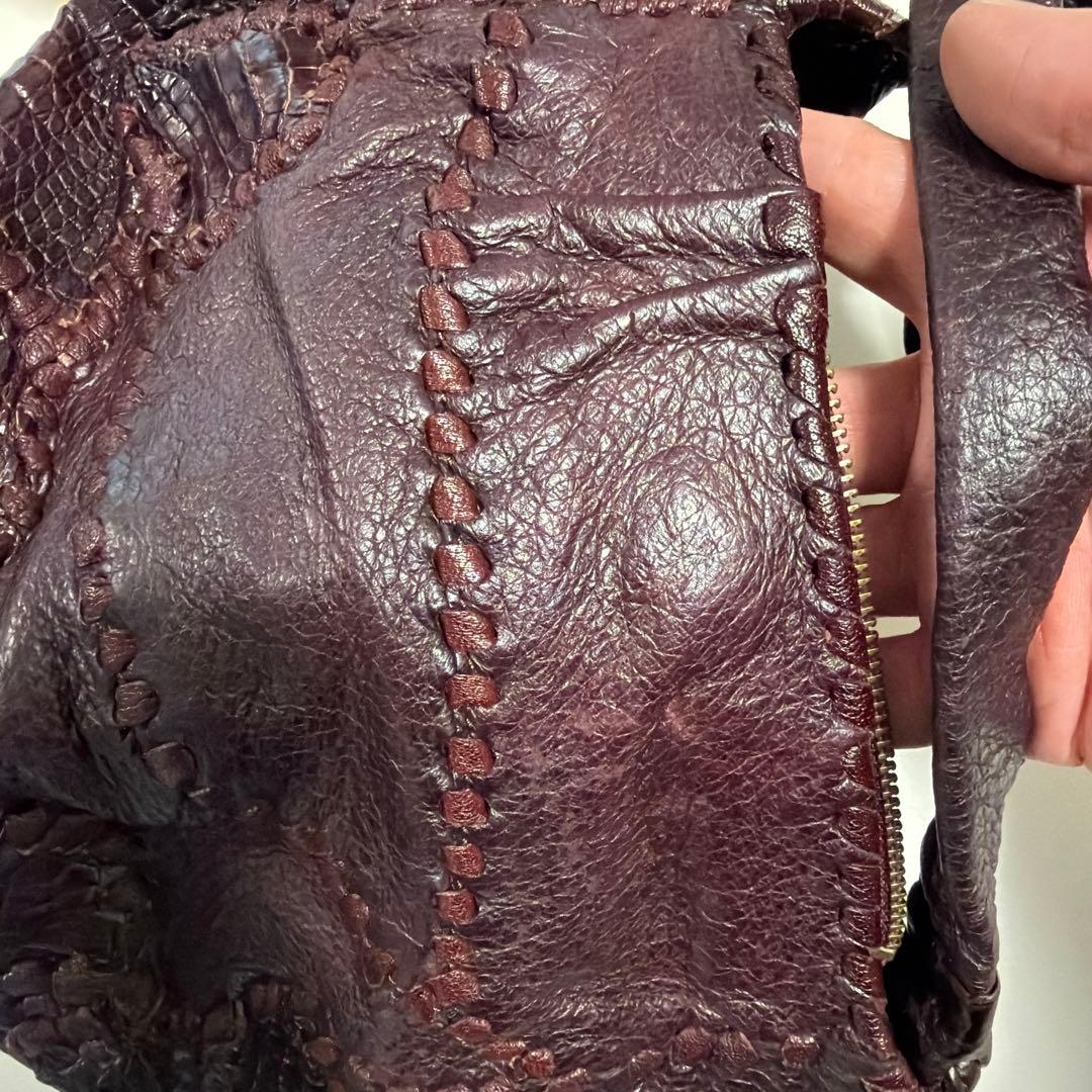 「ももこさん専用〜ʕ•ᴥ•ʔ」Ibiza ワニ革とペッカリーのハンドバッグ 未使