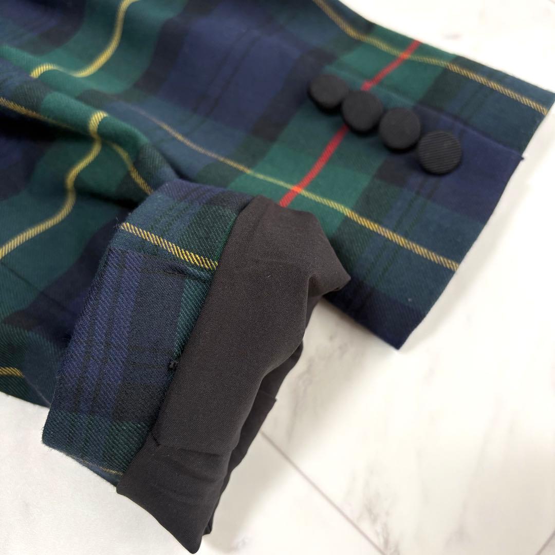 【ローレンラルフローレン】テーラードジャケット　ブリオン刺繍　洗える　チェック