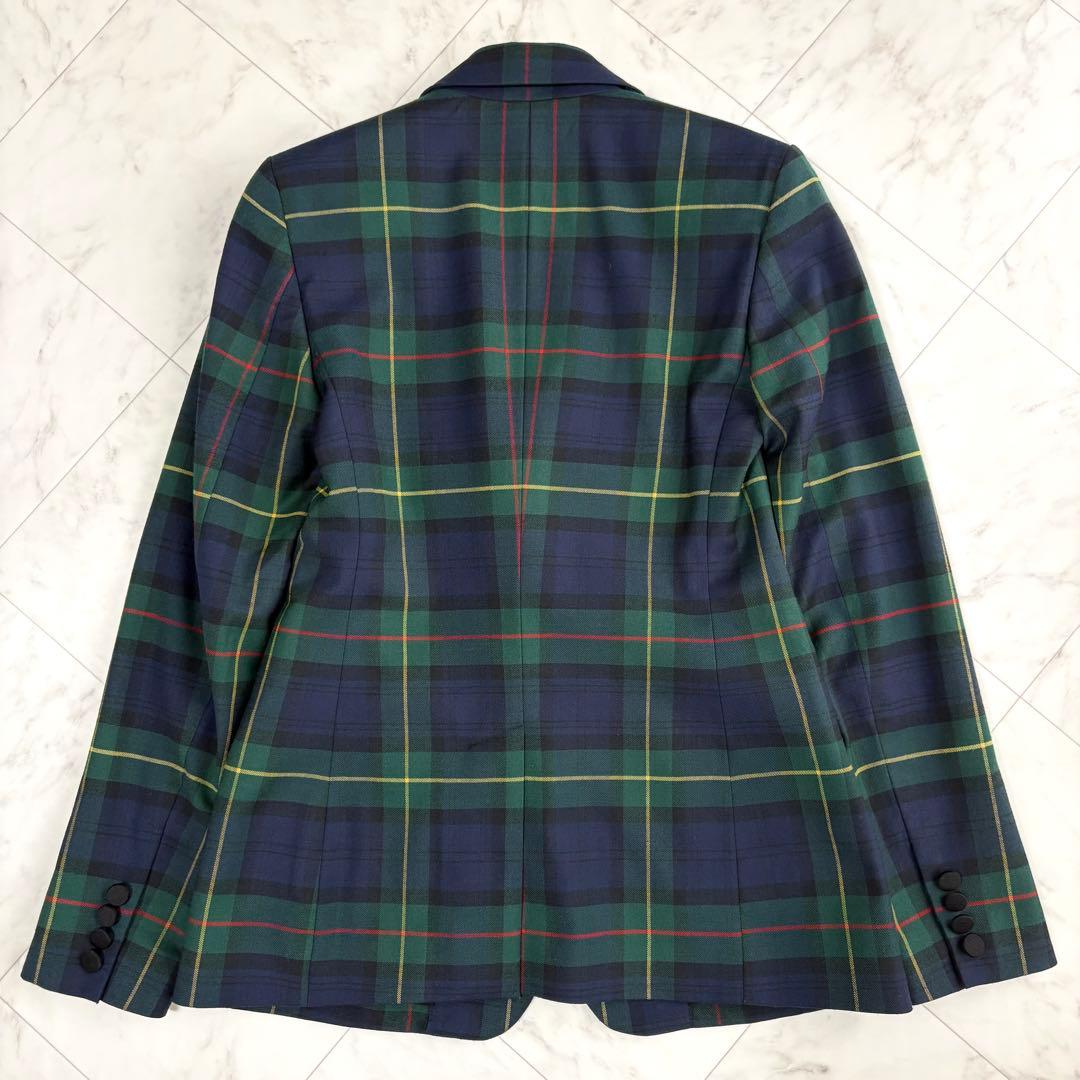 【ローレンラルフローレン】テーラードジャケット　ブリオン刺繍　洗える　チェック