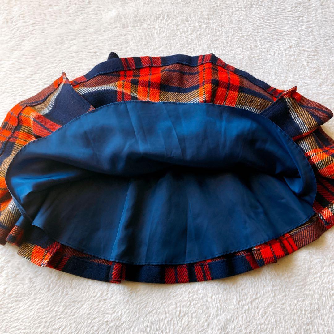 バーバリー ブルーレーベル BURBERRYフリル ミニスカート ノバチェック柄