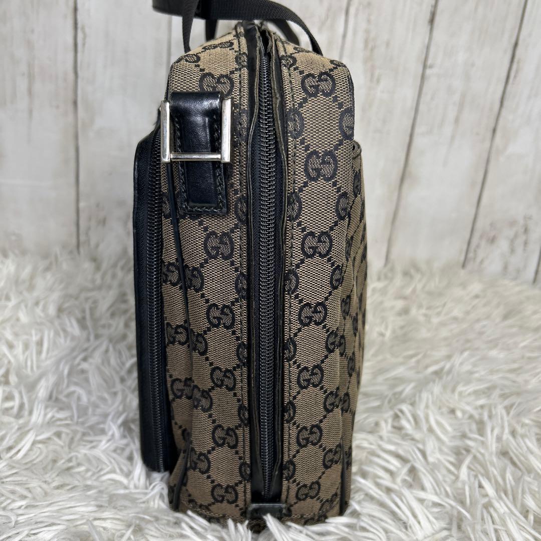 GUCCI GGキャンバス レザー　ビジネスバッグ トートバッグ　ハンドバッグ