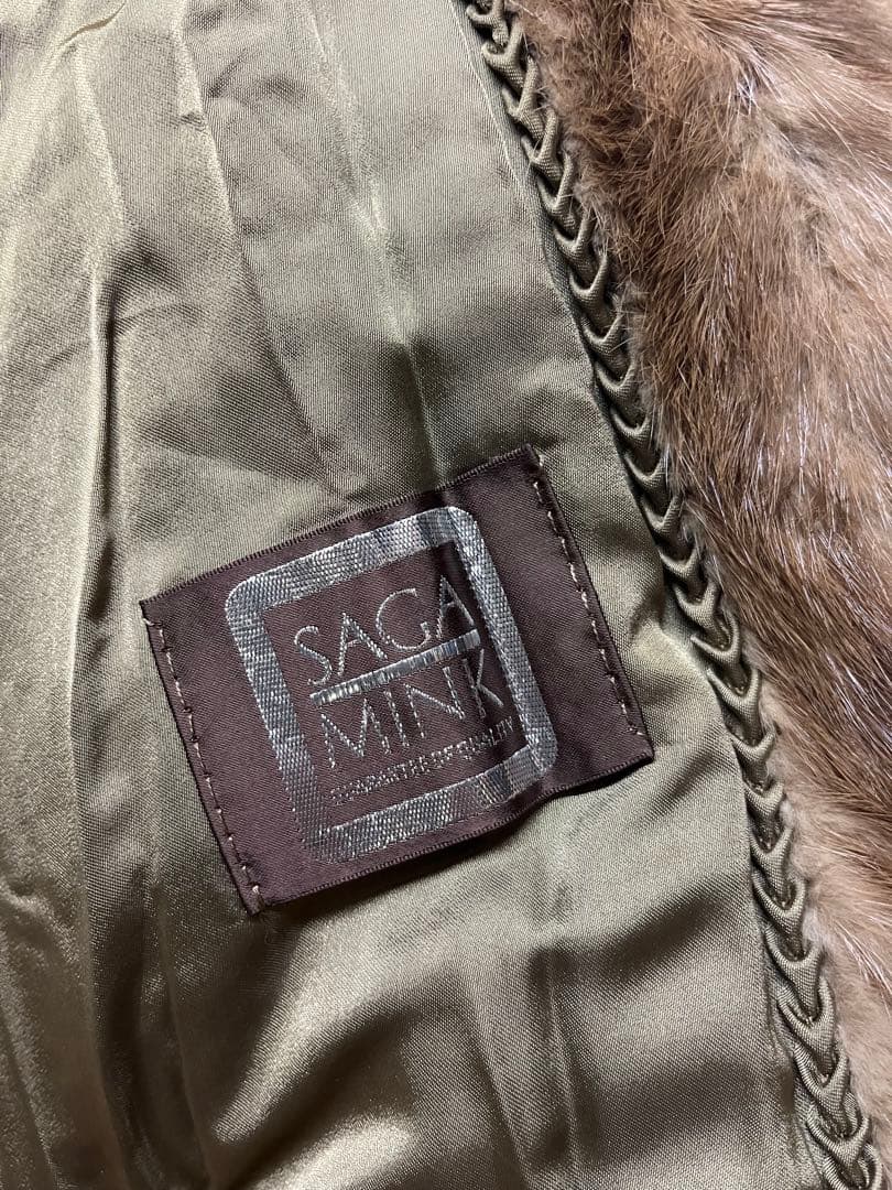 綺麗 jindo 最高級サガミンクファー 毛皮コート レディス 10大きめサイズ