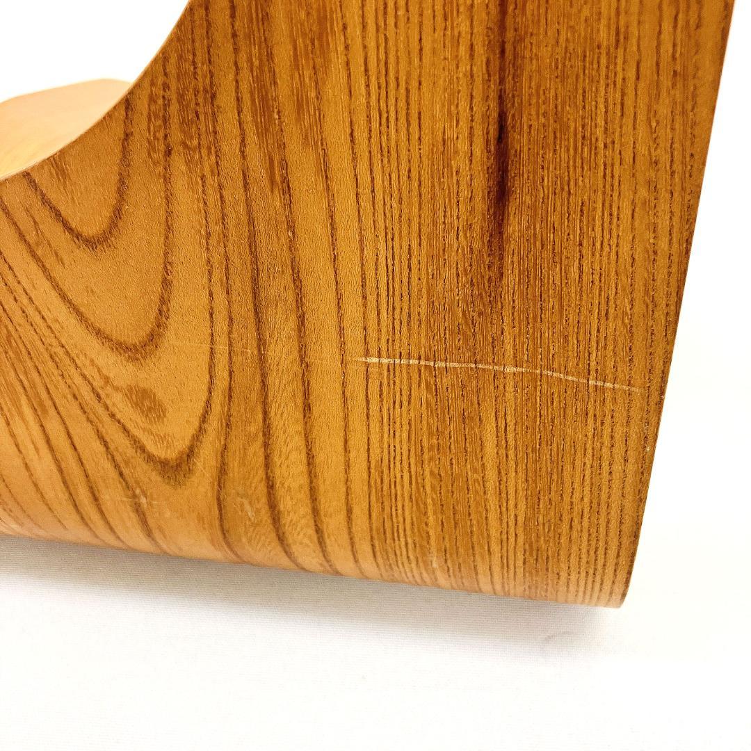 Tendo 天童木工 座椅子 2脚セット 藤森健次 曲げ木 ケヤキ板目 曲木③